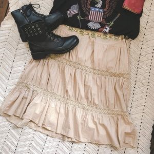 Boho tiered praire skirt No Boundries - Juniors M